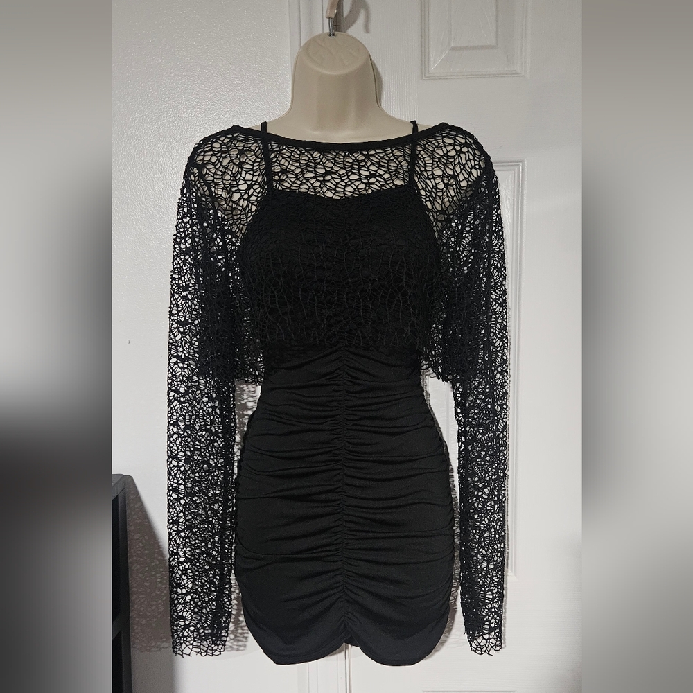 Elegant Black Lace Dress